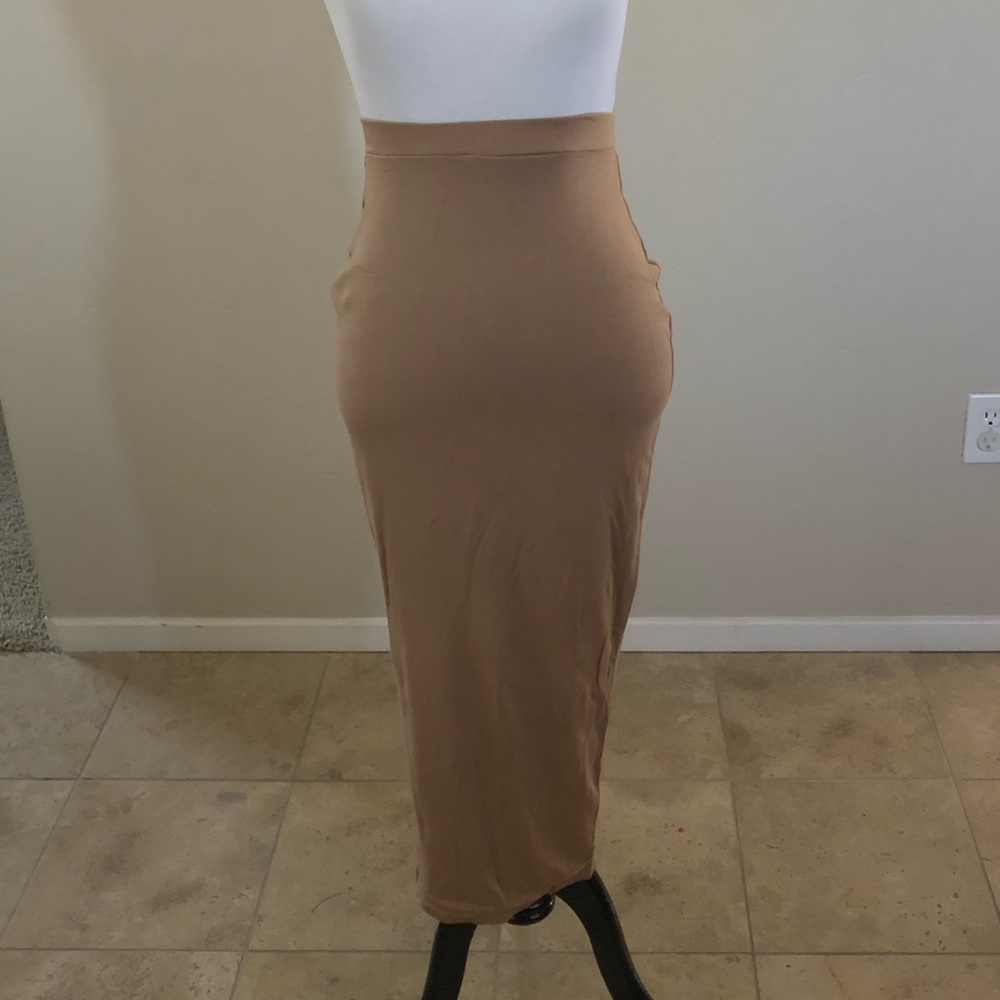 Missguided Camel Skirt